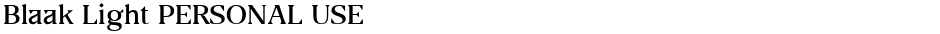 Blaak Light PERSONAL USEDemo