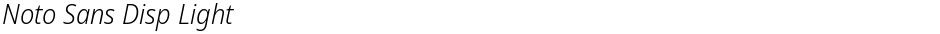 Noto Sans Disp LightDemo