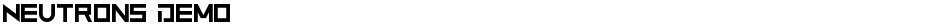 Neutrons DemoDemo