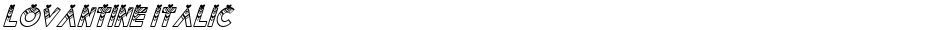 Lovantine italicDemo