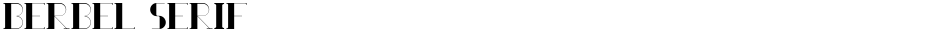 Berbel SerifDemo