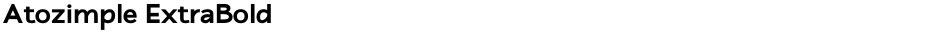 Atozimple ExtraBoldDemo