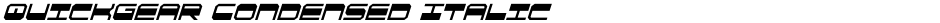 QuickGear Condensed ItalicDemo