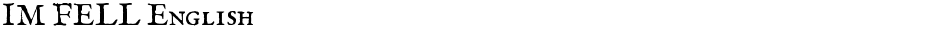 IM FELL EnglishDemo
