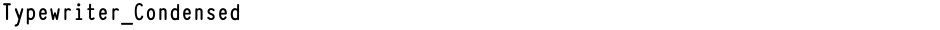 Typewriter_CondensedDemo