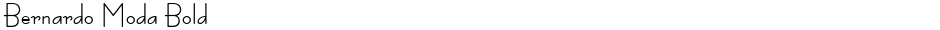 Bernardo Moda BoldDemo