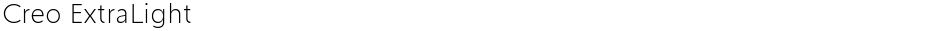 Creo ExtraLightDemo