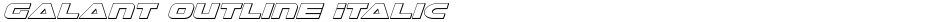 Galant Outline ItalicDemo