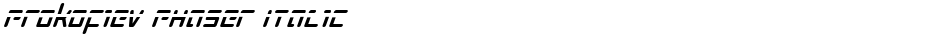 Prokofiev Phaser ItalicDemo