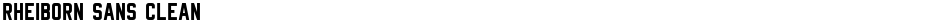 Rheiborn Sans CleanDemo