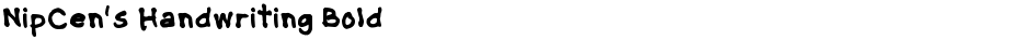 NipCen's Handwriting BoldDemo