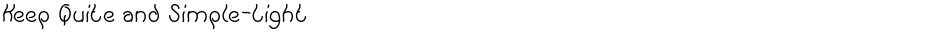 Keep Quite and Simple-LightDemo