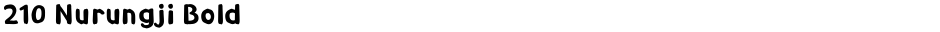 210 Nurungji BoldDemo