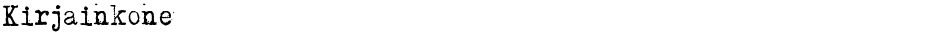 KirjainkoneDemo