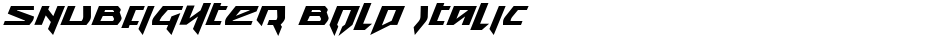 Snubfighter Bold ItalicDemo