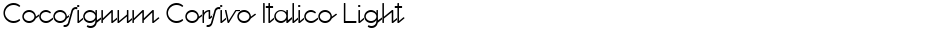 Cocosignum Corsivo Italico LightDemo