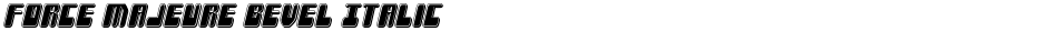 Force Majeure Bevel ItalicDemo