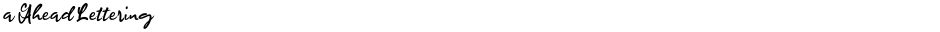 a Ahead LetteringDemo