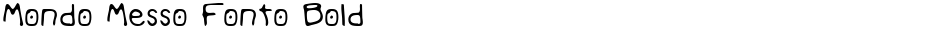 Mondo Messo Fonto BoldDemo