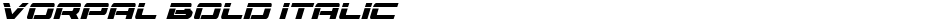 Vorpal Bold ItalicDemo