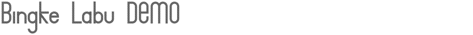 Bingke Labu DEMODemo