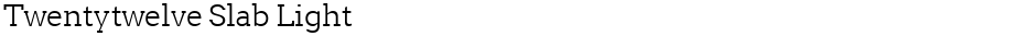 Twentytwelve Slab LightDemo