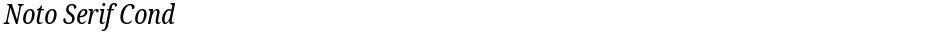 Noto Serif CondDemo