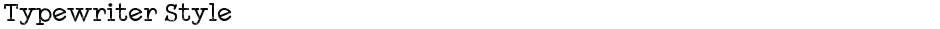 Typewriter StyleDemo