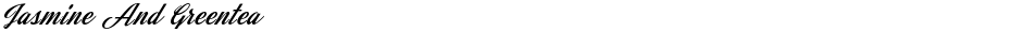 Jasmine And GreenteaDemo
