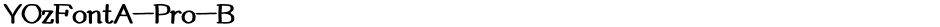 YOzFontA-Pro-BDemo