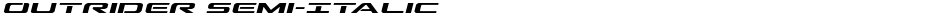 Outrider Semi-ItalicDemo