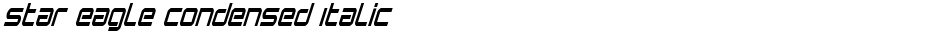 Star Eagle Condensed ItalicDemo