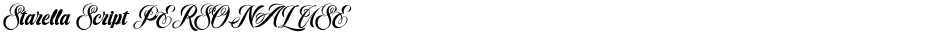 Starella Script PERSONAL USEDemo