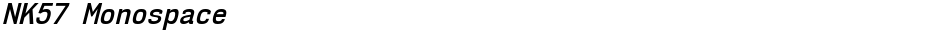 NK57 MonospaceDemo