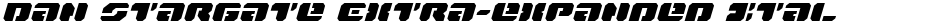 Dan Stargate Extra-expanded ItalicDemo