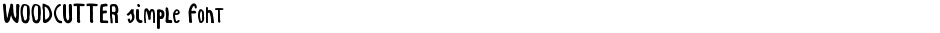 WOODCUTTER simple fontDemo