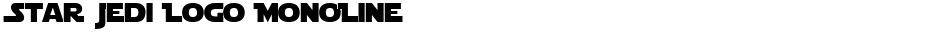 Star Jedi Logo MonoLineDemo
