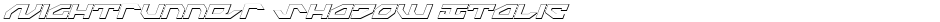 Nightrunner Shadow ItalicDemo