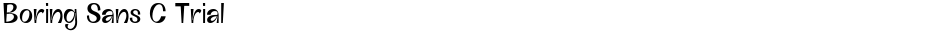 Boring Sans C TrialDemo