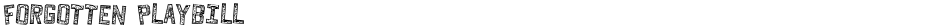Forgotten PlaybillDemo