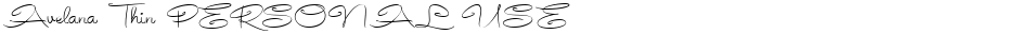 Avelana Thin PERSONAL USEDemo