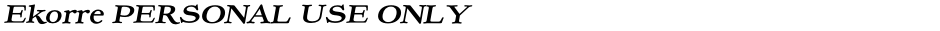 Ekorre PERSONAL USE ONLYDemo