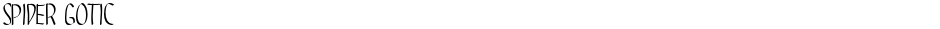 SPIDER GOTICDemo