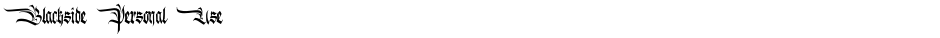 Blackside Personal UseDemo