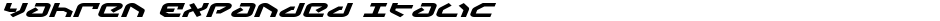 Yahren Expanded ItalicDemo