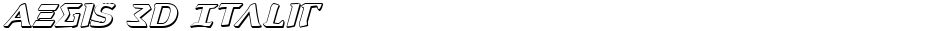 Aegis 3D ItalicDemo