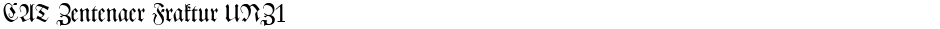 CAT Zentenaer Fraktur UNZ1Demo