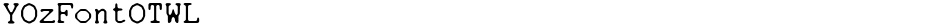 YOzFontOTWLDemo