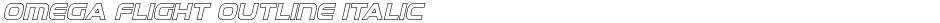 Omega Flight Outline ItalicDemo