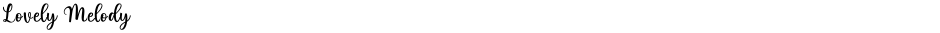 Lovely MelodyDemo